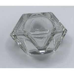 Clear Crystal Glass‎ Table Top Ash TrayHeavy & Durable Modern